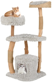 COSTWAY Kratzbaum 124cm Katzenbaum, Katzenbaum, Kletterbaum mit Katzenhöhle, 124cm hoch