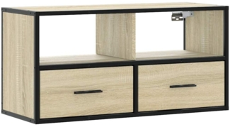 vidaXL TV-Schrank Sonoma-Eiche 80x31x39,5 cm Holzwerkstoff und Metall 848920