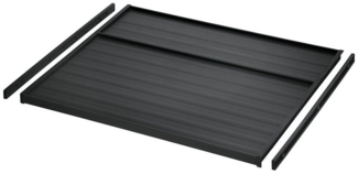 SO-TECH® Mülltrennsystem Ninka eins2vier Deckelplatte 5279.21 + Leiste 5279.11, für Korpusbreite 600 mm dunkelgrau, Seitenstärke 16 mm