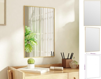 vidaXL Türspiegel Golden 40x60 cm Glas und Aluminium 327415