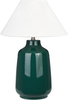 Tischleuchte CARETA Keramik Dunkelgrün