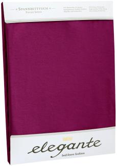 elegante Jersey Spannbettlaken | 180x200 - 200x220 cm | burgund