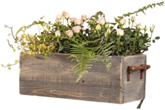 Home-trends24. de Blumenkasten Blumenkasten Pflanzkasten Holz Pflanzer Kasten Pflanzbox Antik Holz