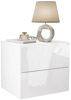 Lookway Nachttisch LINA LUX Hängeschrank Hochglanz, Breite 45cm