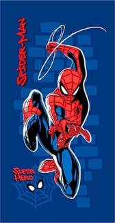 Spiderman Badetuch MARVEL, Baumwolle, Kinder Strandtuch 70x140 cm