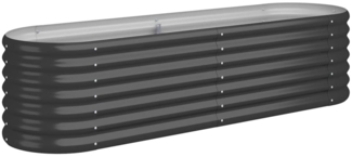 vidaXL Hochbeet Verzinkter Stahl 152x40x36 cm Anthrazit 318871