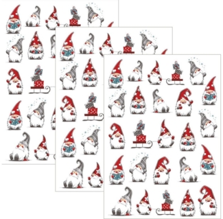 Kracht Geschirrtuch Geschirrtuch im 3er-Pack, Baumwolle Motiv