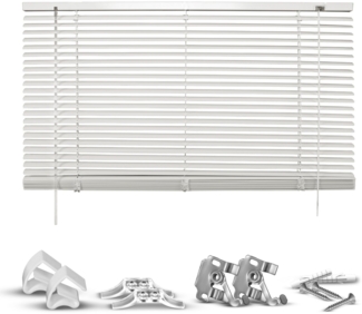 Good Life Jalousie Matti, ohne Bohren, freihängend, Klemmfix-Jalousie aus Aluminium