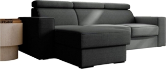 MOEBLO Ecksofa ROSALINE, Couch für Wohnzimmer, Schlafsofa Sofagarnitur Sofa Eckcouch L-Form Wohnlandschaft, Universelle Ottomane, mit Schlaffunktion und 2x Bettkasten