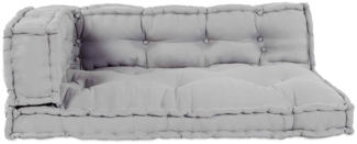 vidaXL Pallet Sofa Kissen 3 pcs Grau Stoff 4019098