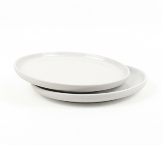 2er-Set Dessertteller aus hochwertigem Steingut - ø20 cm, robust & pflegeleicht