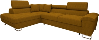 Ecksofa Cotere Cord (Farbe: Poso 01, Seite: Links)