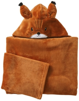 Babydecke Kinder & Eltern Decke mit Kapuze und Ärmeln, vertbaudet