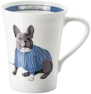 Hutschenreuther Becher My Mug Hunde - franz. Bulldogge Becher mit H. 0,4 l, Bone China, Tassen