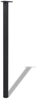 4 höhenverstellbare Tischbeine Schwarz 1100 mm