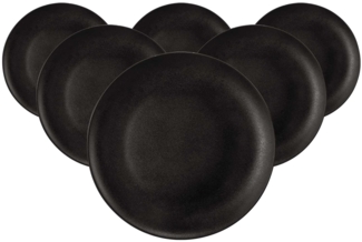 Seltmann Weiden Liberty Velvet Black Frühstücksteller ø 22,7 cm 6er Set