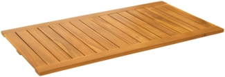vidaXL Badematte Uni Braun 100x55 cm Holz 42025269