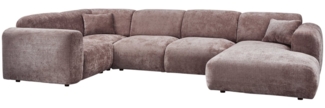 Ecksofa Cloud aus Chenille-Stoff Links, Taupe