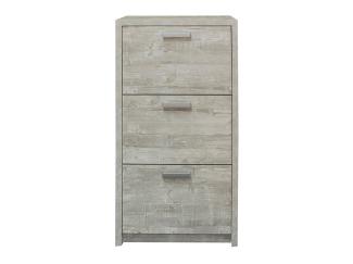 Schuhschrank >Brady< in Beton - 64x125x24cm (BxHxT)