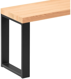 LAMO Manufaktur Sitzbank LSB Sitzbank (Komplett-Set, 3-Teilig), 40mm stake Massivholzplatte