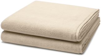 Ross Sensual Skin 2 tlg. Frottier-Set - 2 X Duschtuch (75 X 140cm) - 500 g/m2 - Natur