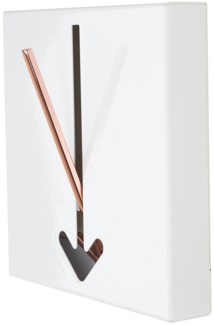 Wandgarderobe weiß, Pfeil-Haken rotgold, H 17 cm