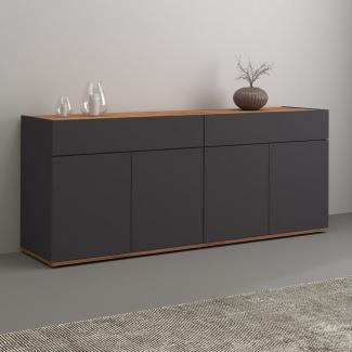 INOSIGN Sideboard Garda, Kommode, Schrank, Kredenz, 4 Türen, 2 Schubladen, grifflos Breite 160,1 cm