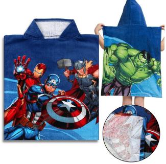 Sarcia. eu Kapuzenhandtuch MARVEL Avengers Kinderbadetuch für Jungen 50x115 cm