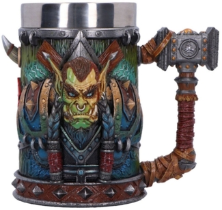 Nemesis Now Bierkrug World of Warcraft Krug Thrall 17 cm, Offiziell lizenzierter, handbemalter Krug