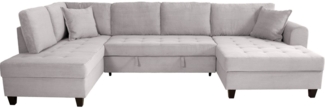 Trends by HG Wohnlandschaft Moritz, U-Form, inkl. Bettfunktion und Bettkasten, inkl. 2 Zierkissen