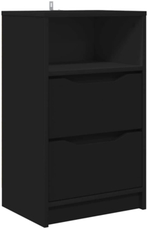 vidaXL Nachttisch Schwarz 40 x 30 x 467 cm Holzwerkstoff 888909