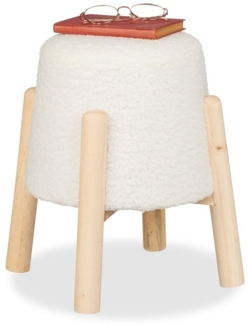 Sitzhocker mit Teddyfell 10051039