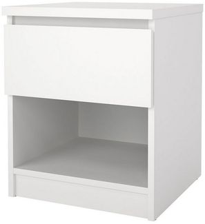 ebuy24 Nachttisch Naia Nachttisch 1 Schublade, 1 Ablage weiß.