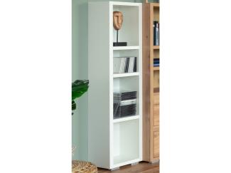 Regal >Ravenna< in Weiß Matt - 25x131x27cm (BxHxT)