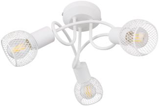 Deckenleuchte, Rondell, Spot, Käfig-Schirme, weiß, FIASTRA