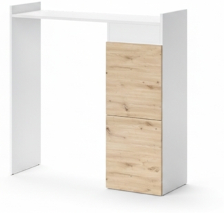 Waschmaschinenschrank Alf Weiß 99 x 98 cm mit 2 Schubladen Vicco