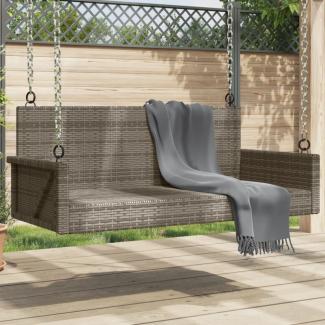 vidaXL Hängebank Grau 119x56x48 cm Poly Rattan 365627