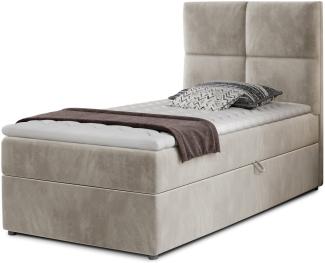 Rivia 90x200, Boxspring Bett, Beige