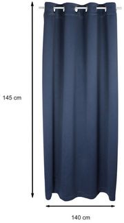 Haus und Deko Verdunkelungsvorhang Verdunkelungsvorhang Ösen Vorhang blickdicht Gardine abdunkelnd verdun (1 St), Ösen, verdunkelnd, Polyester