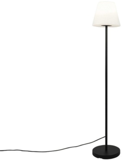 Qazqa Außen-Stehlampe Virginia, ohne Leuchtmittel, E27, Schwarz, Design, Stahl, 1-flammig