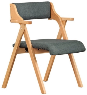 SoBuy Klappstuhl DE-FST92, Esszimmerstuhl Ergonomisch, faltbar, Küche Balkon Büro, Klappstuhl Küchenstuhl mit Rückenlehne, Campingstuhl, Holzstuhl