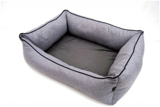 Lebon Hundebett Noah Plus eckig grau