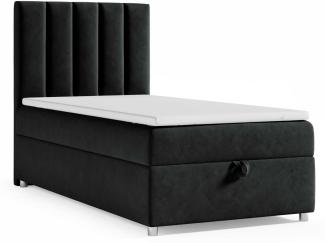 Best for Home Boxspringbett mit Bettkasten Trinity K-10 SINGLE Bonellfederkern inkl. 7 cm Topper (Einzelbett, Polsterbett gepolstertes Kopfteil, Jugendbett, Kinderbett versch. Größen, 70x200 80x200 90x200 100x200 cm), mit oder ohne Topper, Flexible Lie...