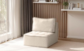 Sessel SANDE 1-Sitzer Modul Stoff Alpine Beige