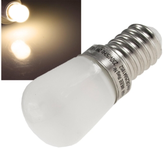 LED Lampe E14, 1 SMD LED 23x51mm klein3000k, 190lm, 120°, 230V/2W, warmweiß