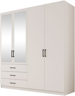 Drehtürenschrank Pirelo 4D (Farbe: Cashmere)