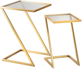 Dmora Wohnzimmertisch Ono, Niedriger Wohnzimmertisch, Kaffeeregal, Couchtisch für Sofa, 40x40 h60 cm, Gold