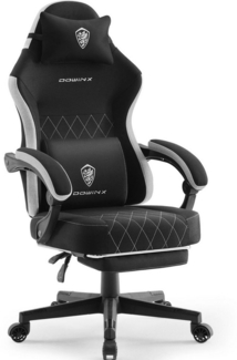 Dowinx Gaming-Stuhl Premium Gaming-Sessel mit Fußstütze und Lendenstütze (1 St), Ergonomischer Bürodrehstuhl mit Massagefunktion