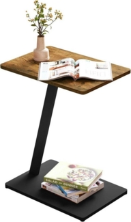 EUGAD Beistelltisch (1-St), C Form, Couchtisch mit Metallgestell, für Couch