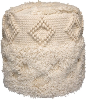 Kayoom Pouf Bohist 125 35x35 cm, Strukturen mit Fransen und Quasten (1-St), handgefertigt, Unikat, sehr gut kombinierbar, vielfältig im Einsatz
